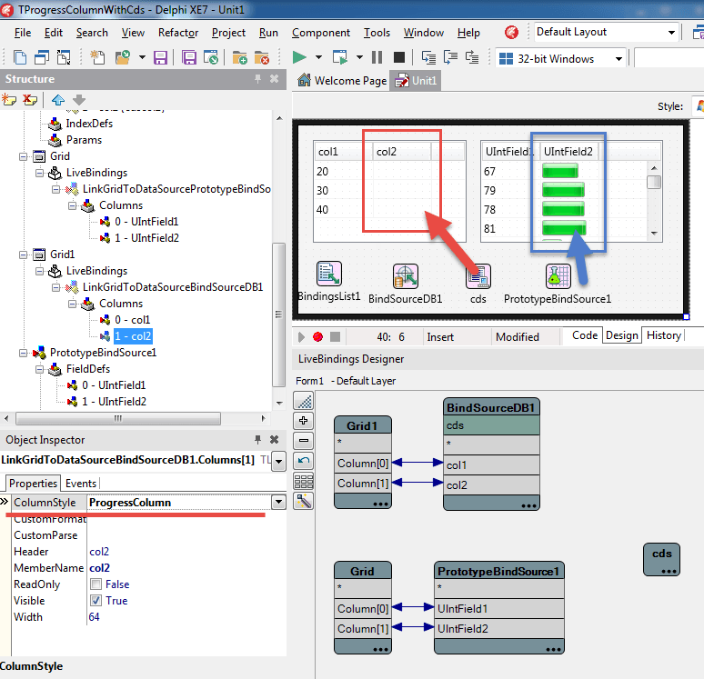 Проблемы TProgressColumn