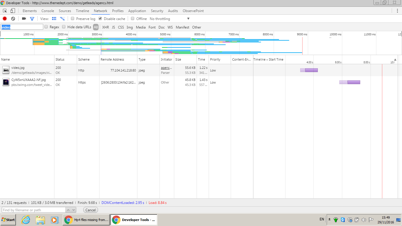 Document domcontentloaded