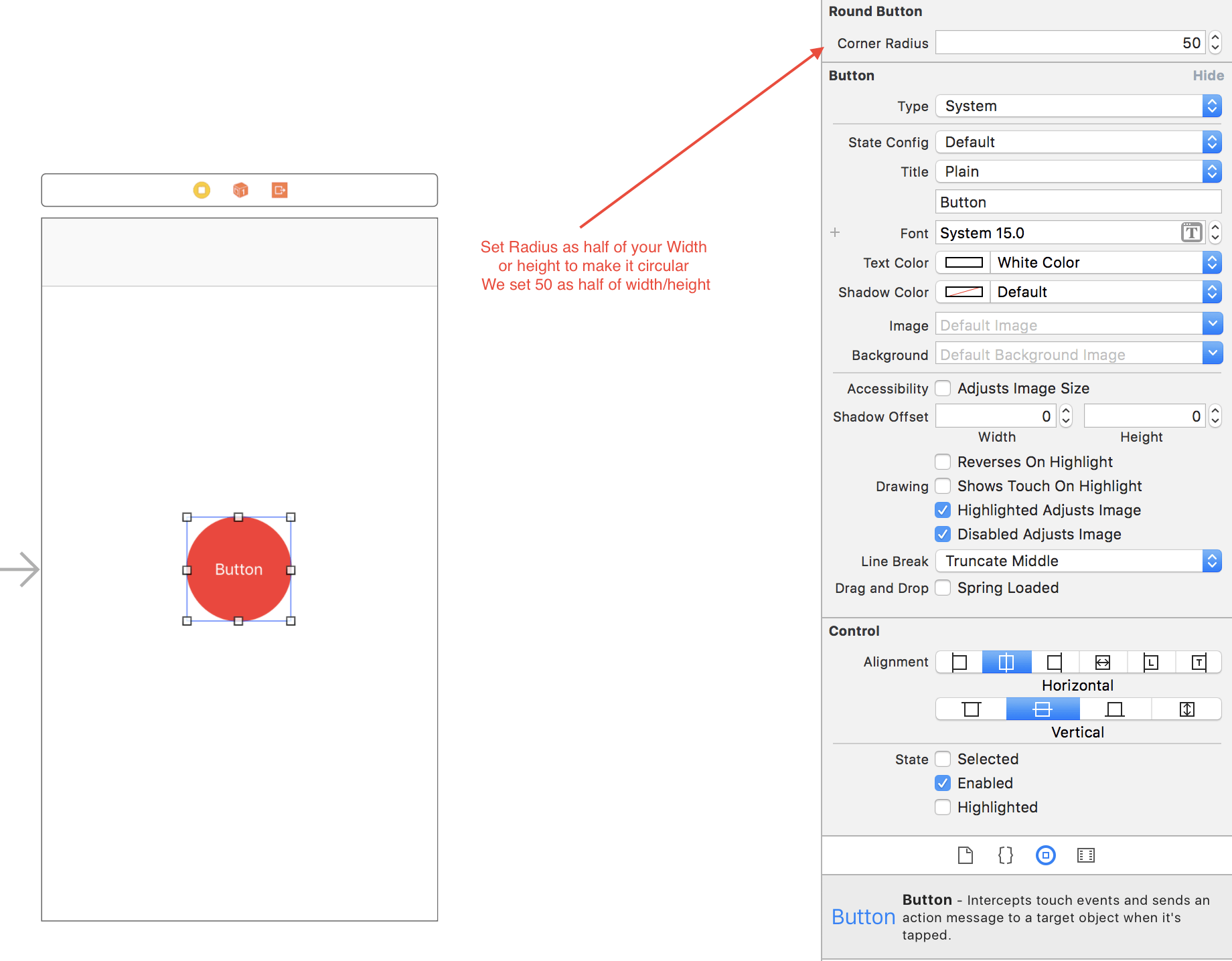 Изменение размера кнопки. Xcode закруглить кнопку. Как сделать кнопку в Swift. Button в Storyboard Swift 11. Скруглить углы кнопки Storyboard.