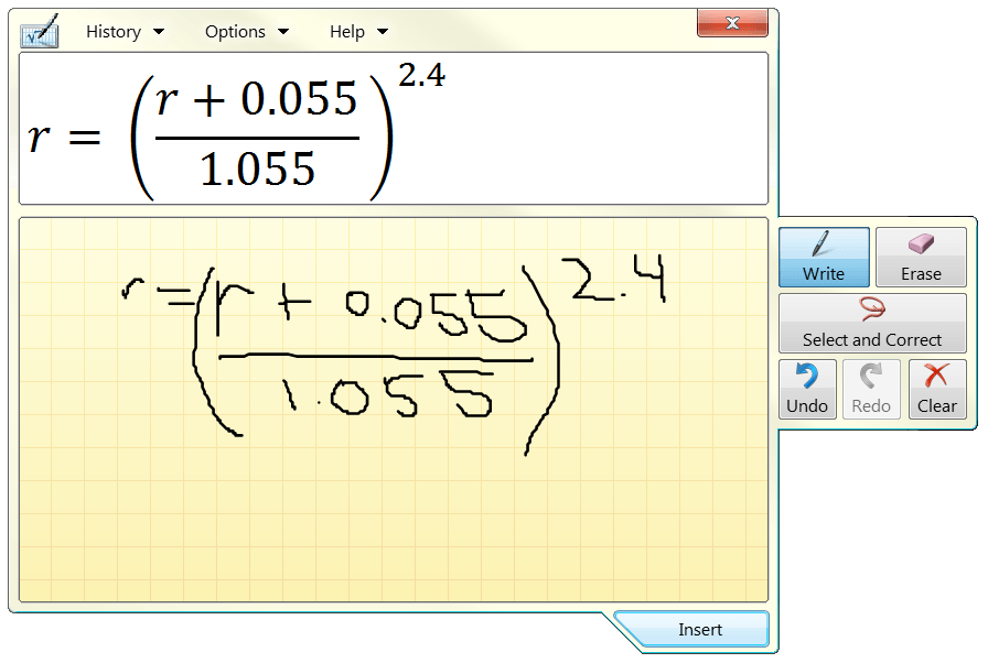 Math input panel что это за программа