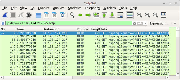 Wireshark - пакеты