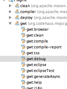 Конфигурация gwt: отладка maven