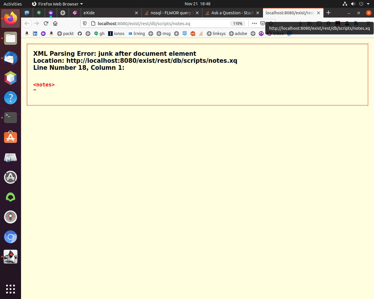 Ошибка xml parsing error. &amp;quot; xml ошибка. show xml. ошибка в xml-файле неправильное имя файла.: строка 0, колонка 0.