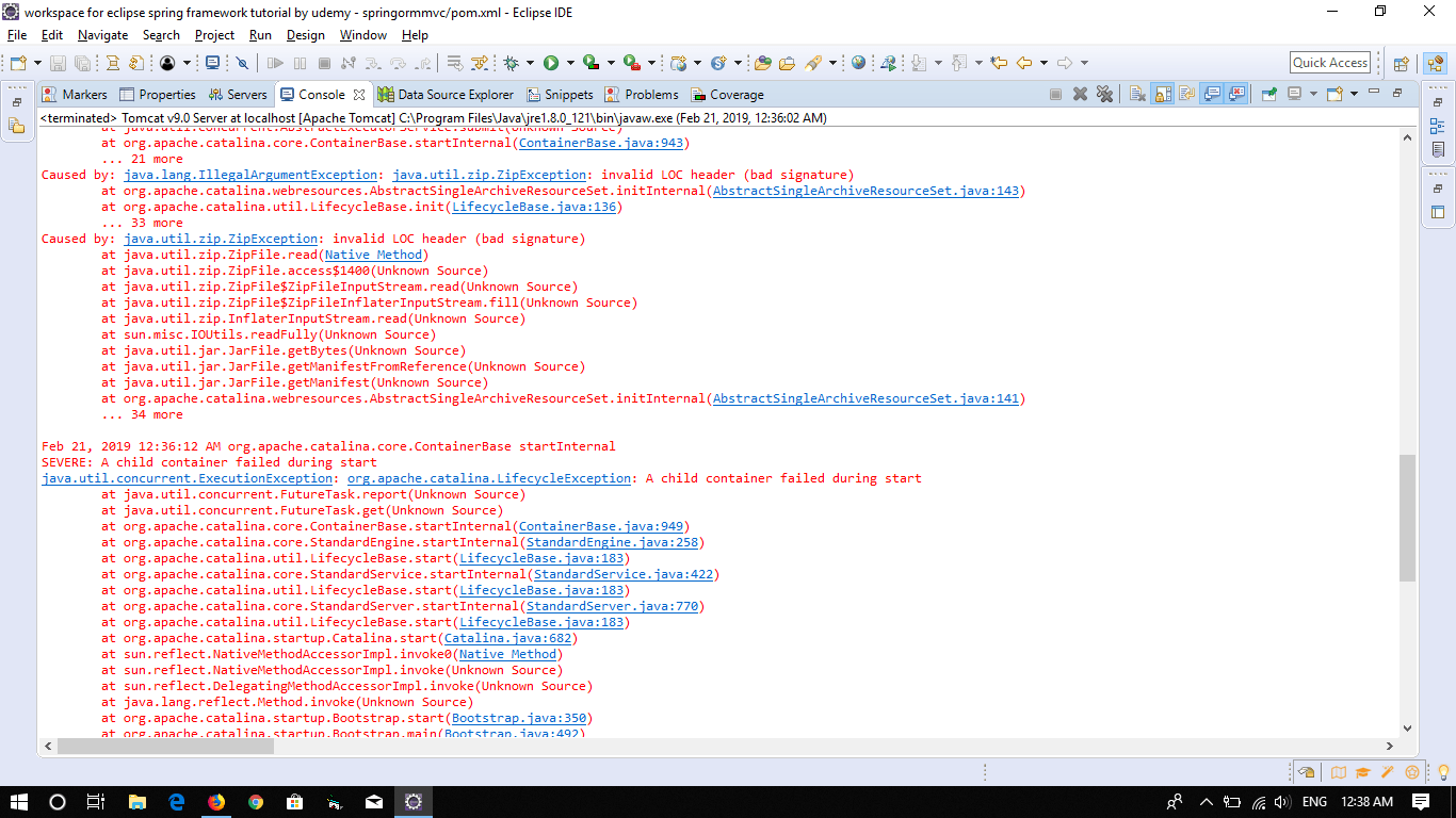 Error failed to start containers