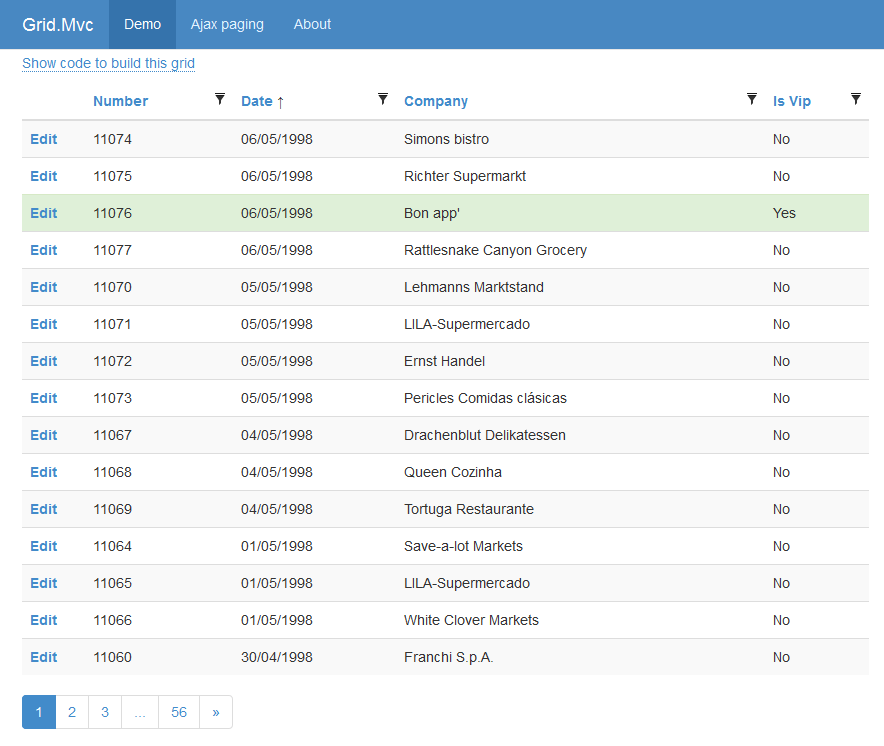 Grid.MVC demo