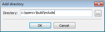 Добавить каталог включения OpenCV в CodeBlocks
