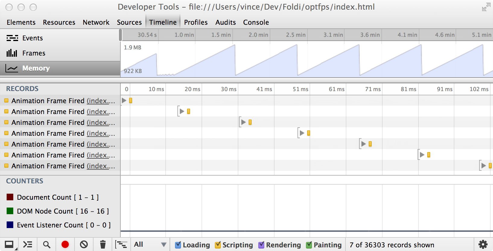 Линейка инструментов Chrome Dev Tools