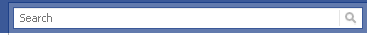 Текстовое поле поиска в Facebook