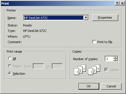 Net Print Dialog