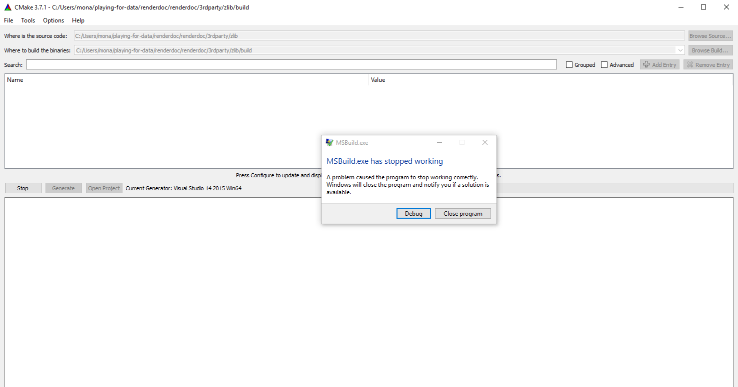 Cmake message error. Cmake message error
