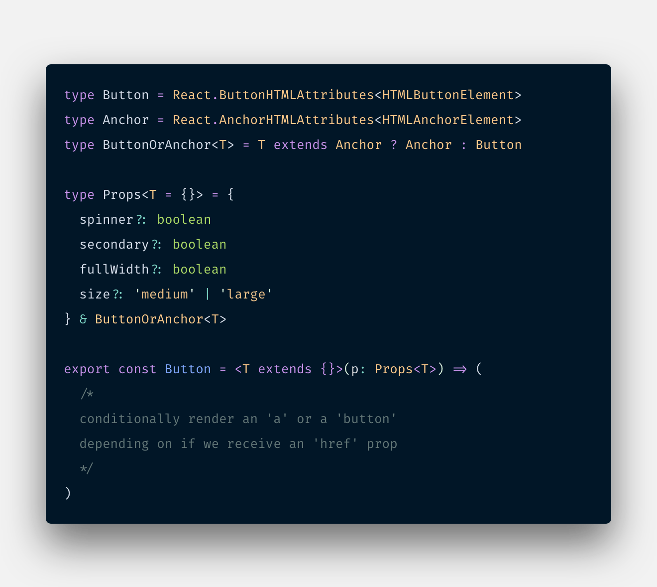 React component typescript. Props react.