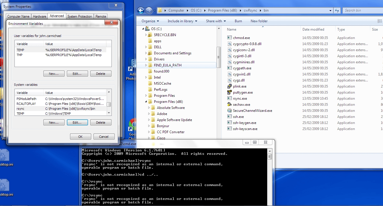 rsync не работает