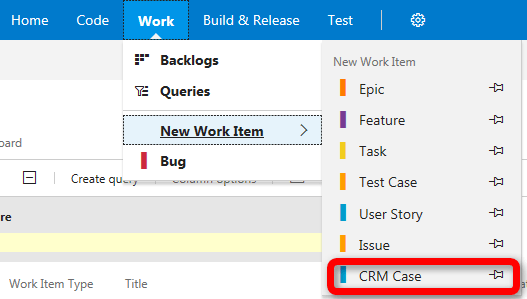 CRM Case Work Item