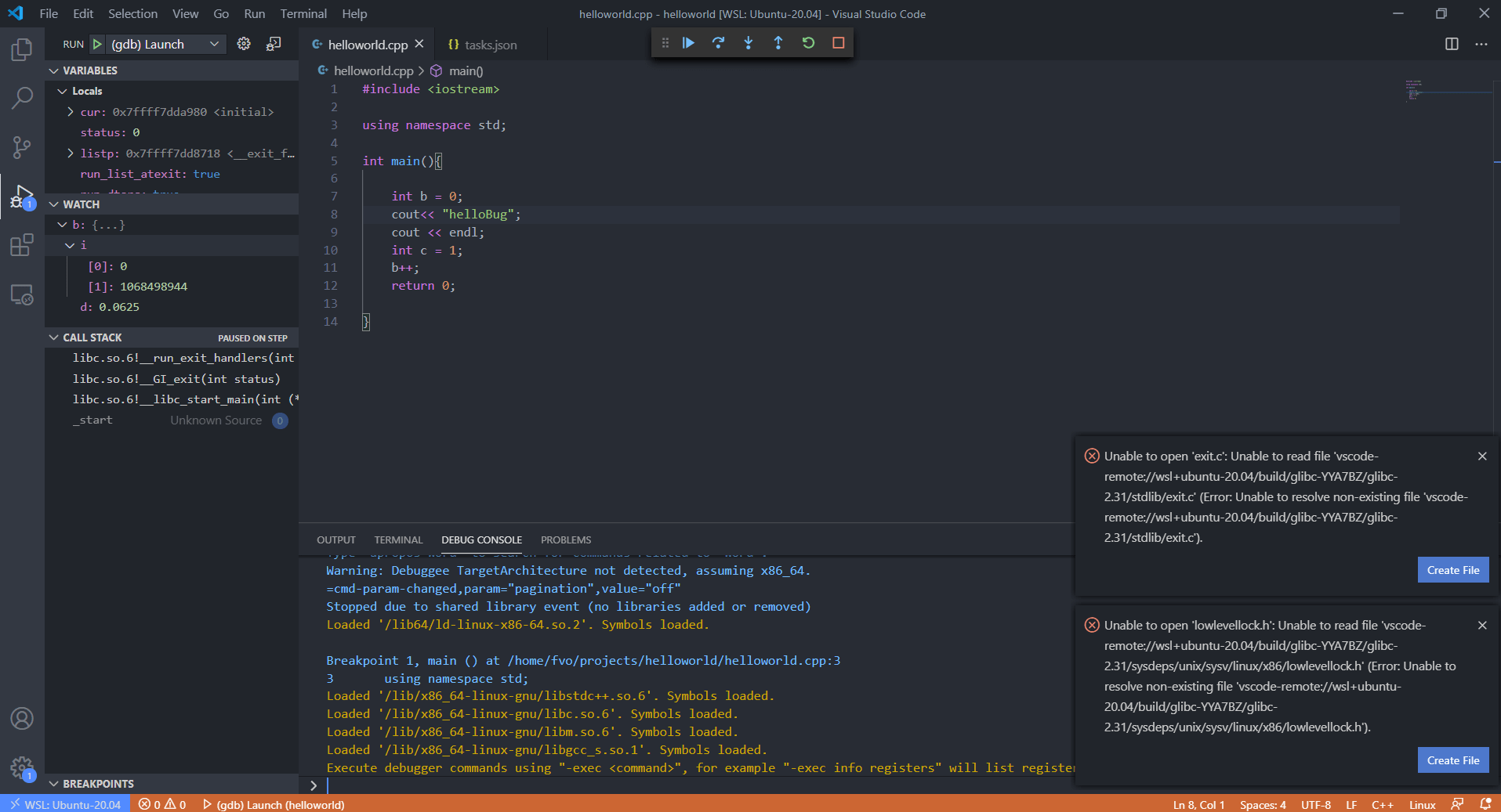Vscode gdb
