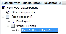 теперь JRadioButton - дитя JPanel