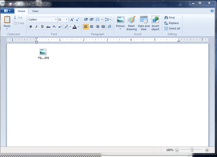 Это экран RTF в WordPad