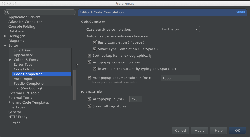 Intellij Idea - Configure-Editor-Code-Completion