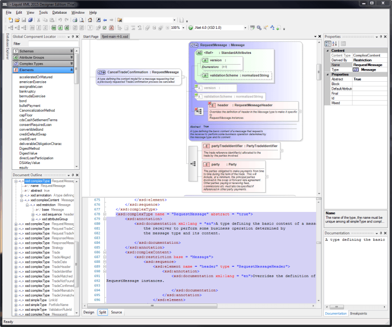 Редактор Liquid XML Studio XSD