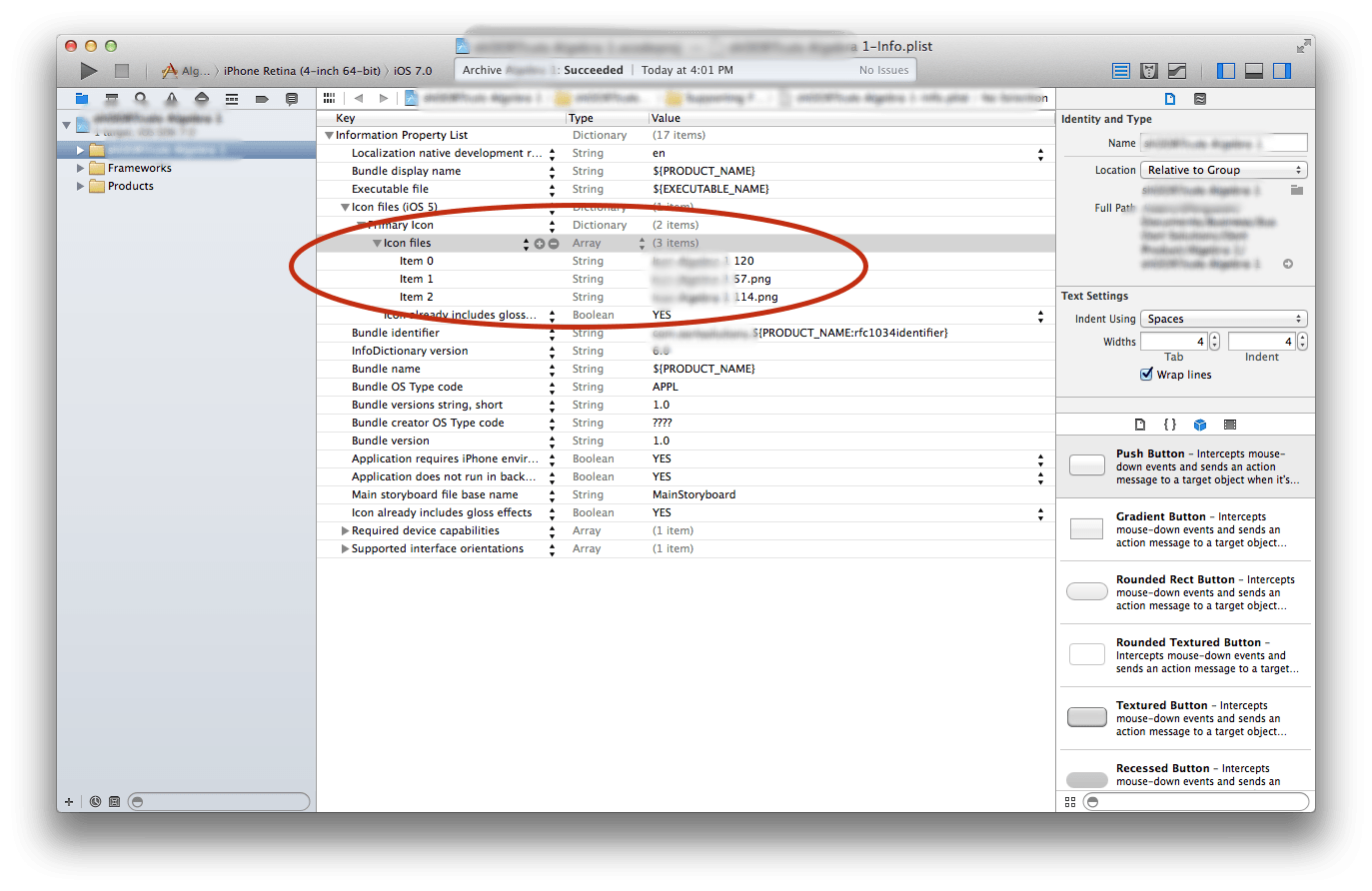 xcode 5 foobar-info.plist