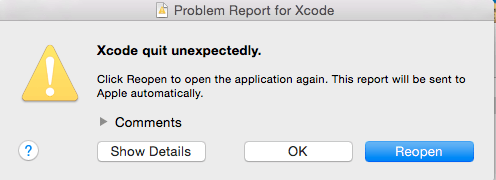 Ошибка Xcode