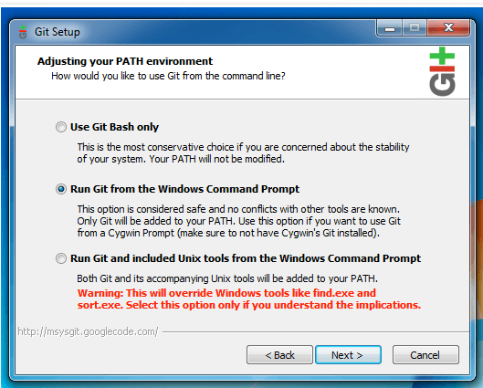 Install path contains