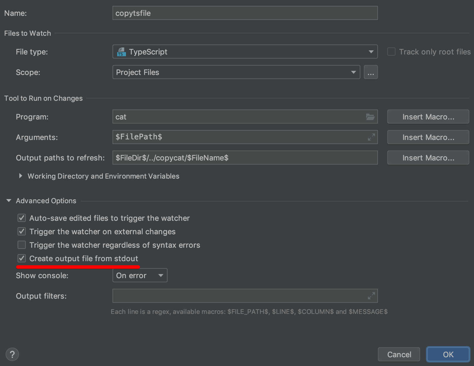 Output file path. Output file path