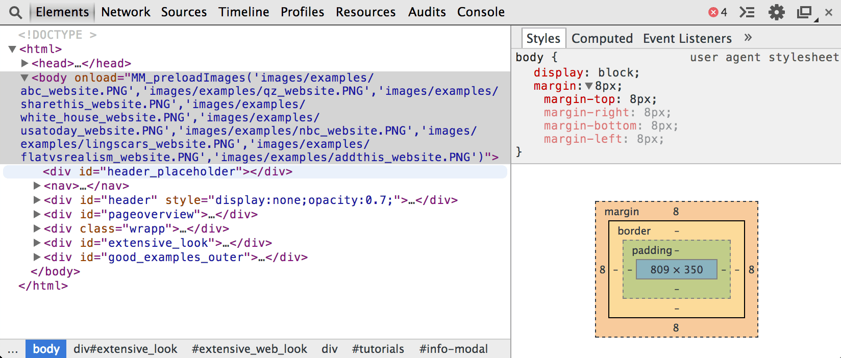 User agent stylesheet