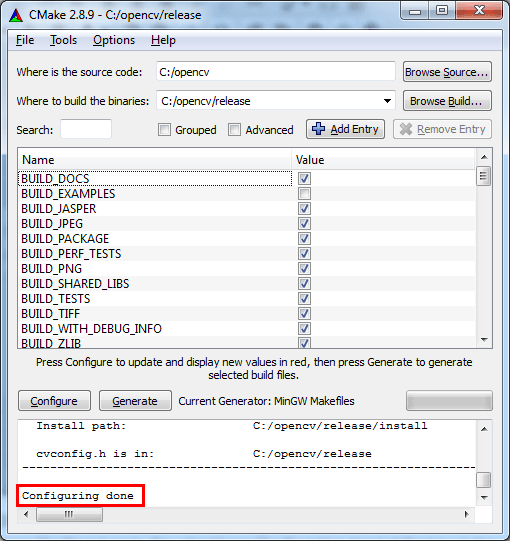 Конфигурация CMake - 4