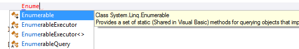 Завершение перечислимого кода (IntelliSense