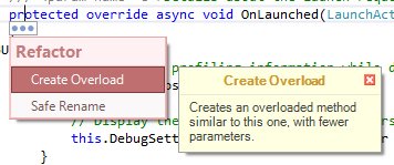 CodeRush Refactor Popup
