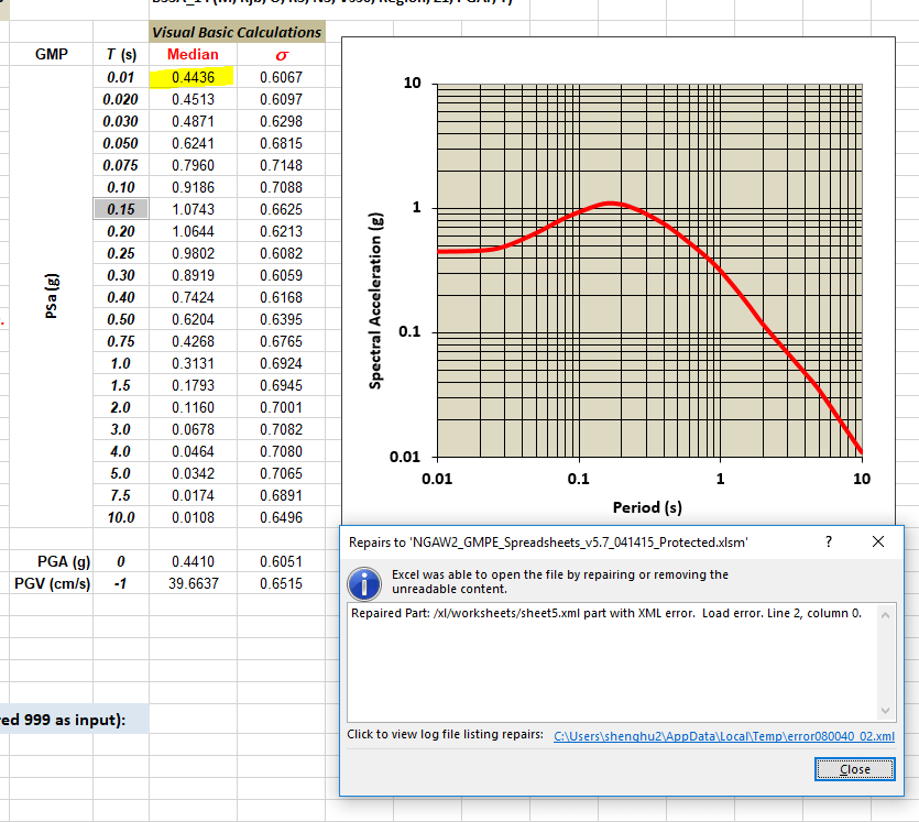 EXCEL LOG