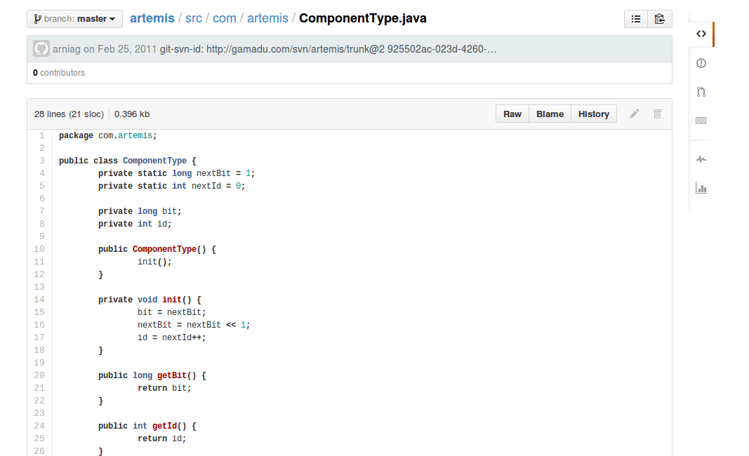 Для <code> ComponentType </ code