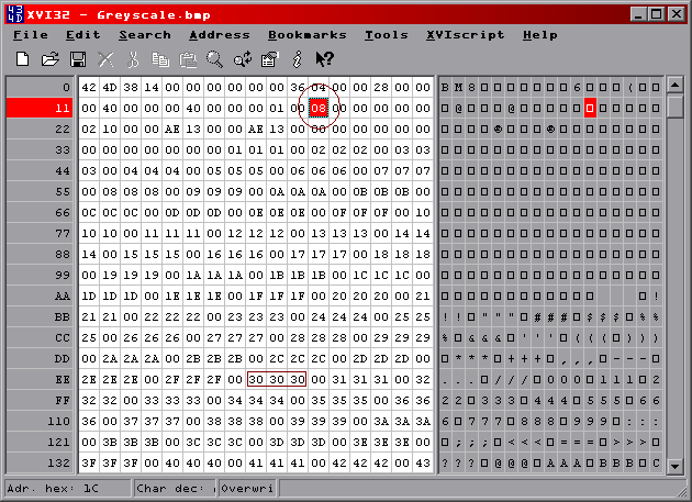 Шестнадцатеричный редактор