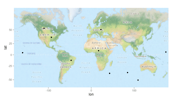 карта мира ggplot