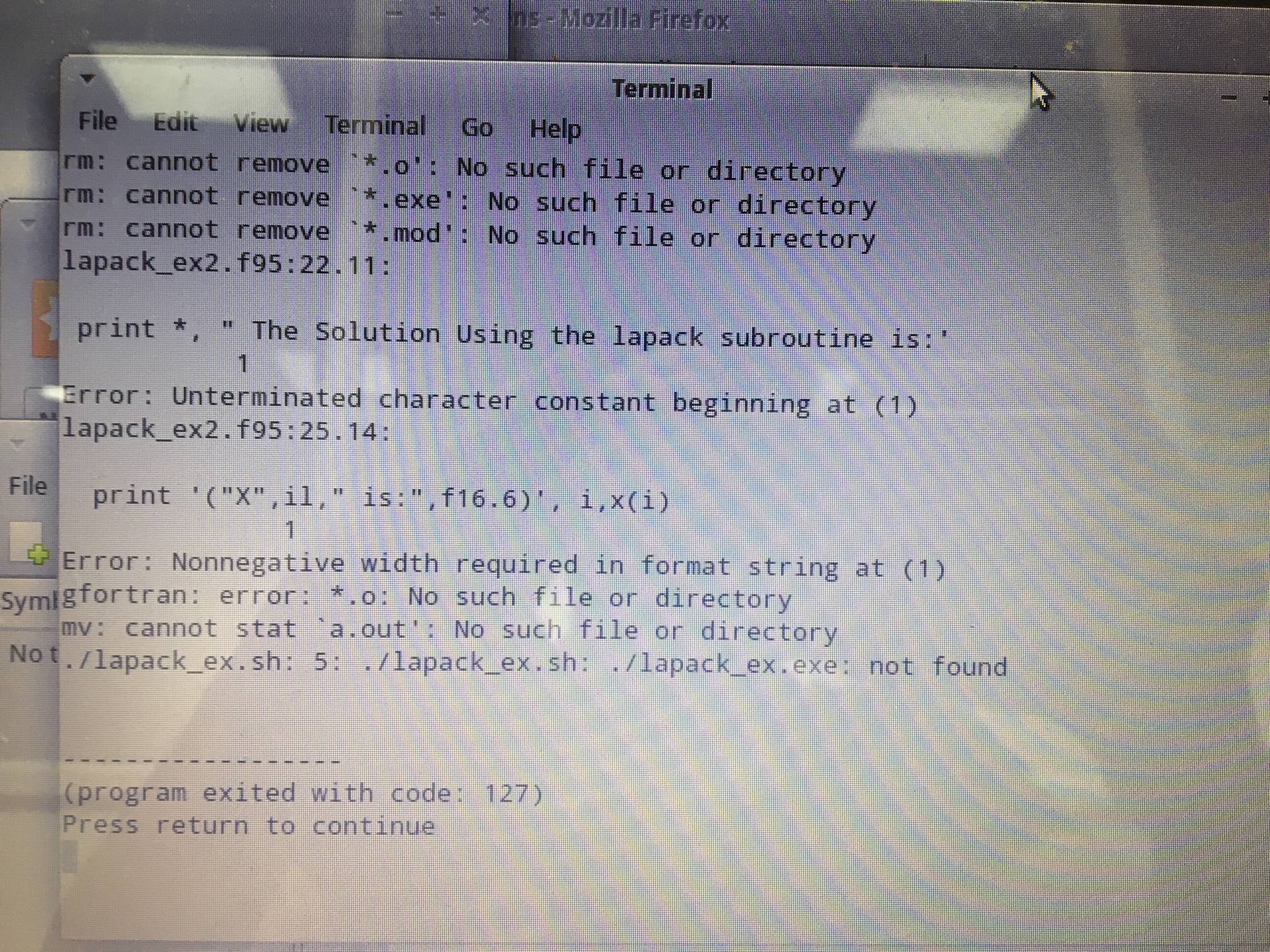 Cannot stat file