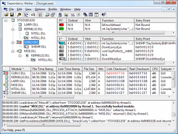 Экран Dependency Walker