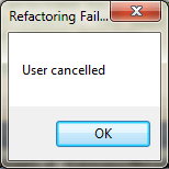 Resharper Recactoring Failure