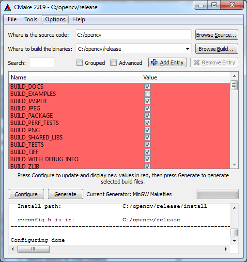 Конфигурация CMake - 3