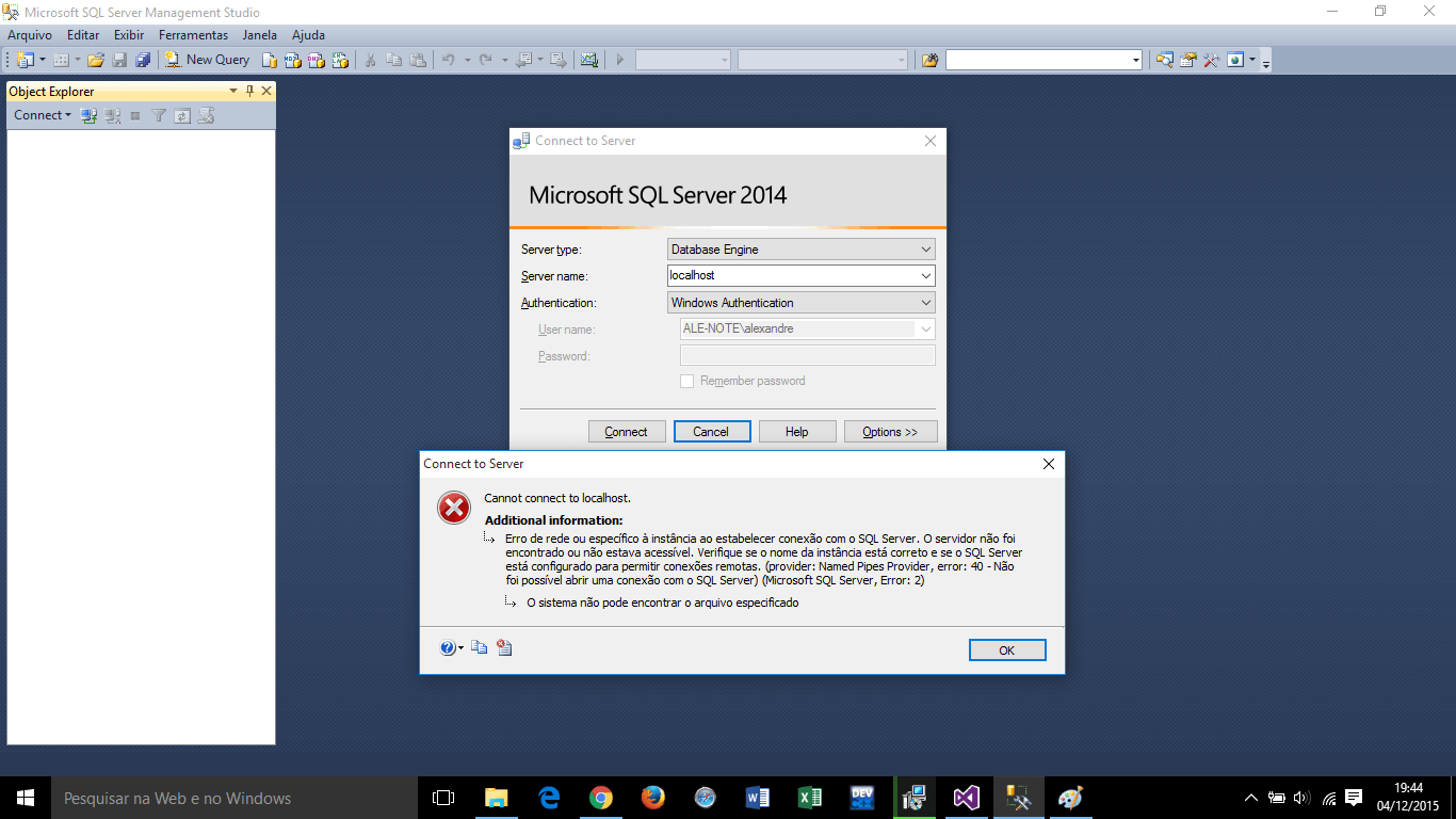 Локальный сервер sql management studio. Локальный сервер sql management studio