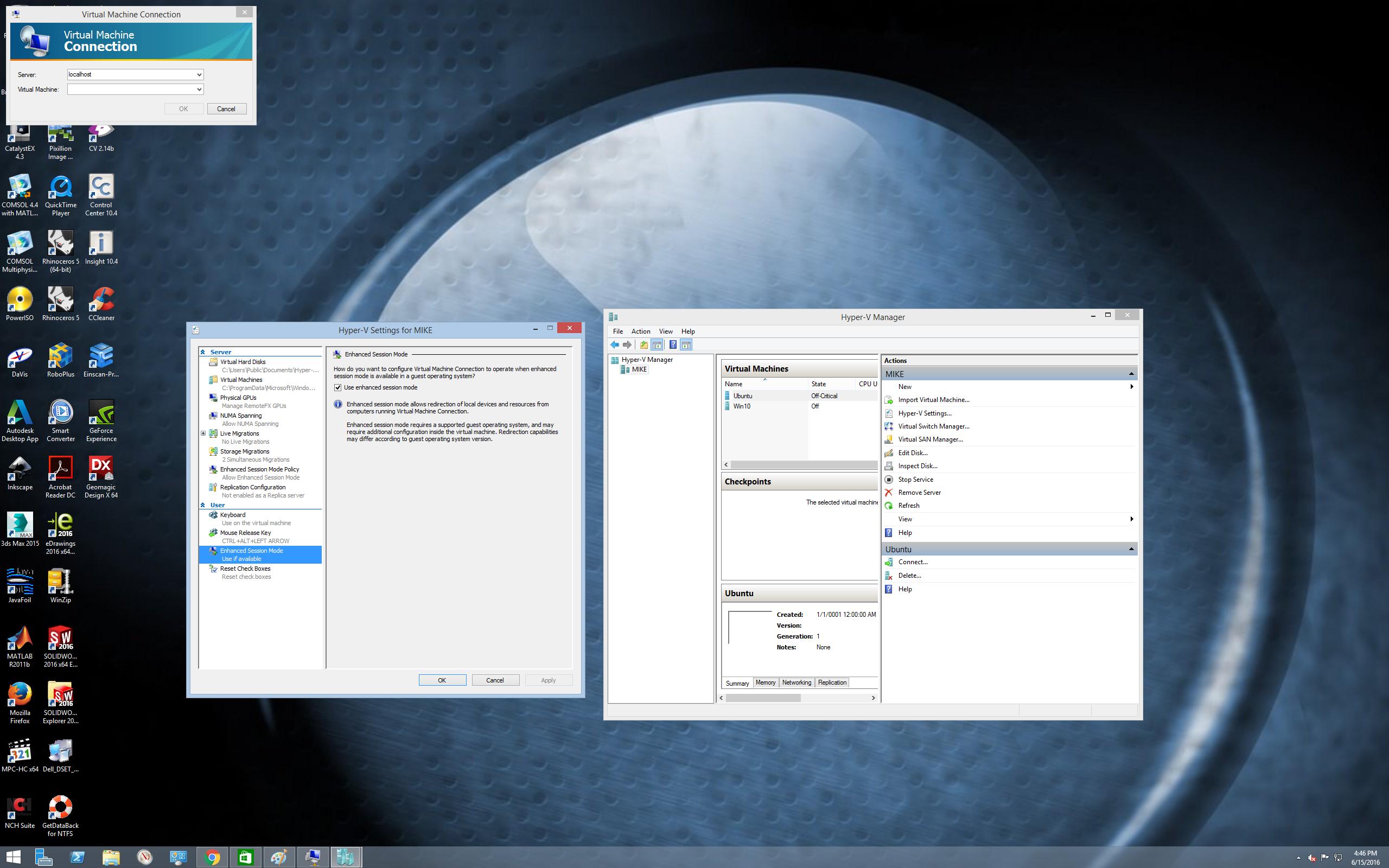 Не работает hyper v. Расширенный сеанс hyper-v windows 7. настройка расширенного сеанса hyper v. hlds не запускается. настройка монитора hiper.