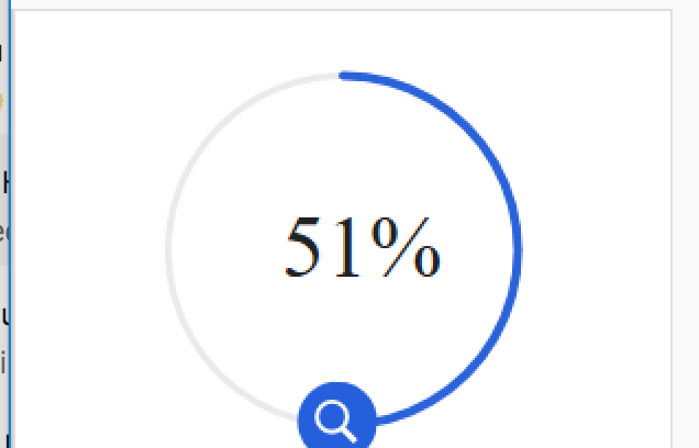 50% этап счетчика