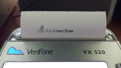 Логотип Stackru, напечатанный на Vx520