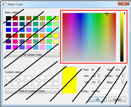 QColorDialog