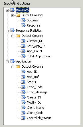 Выходы компонентов сценариев служб SSIS