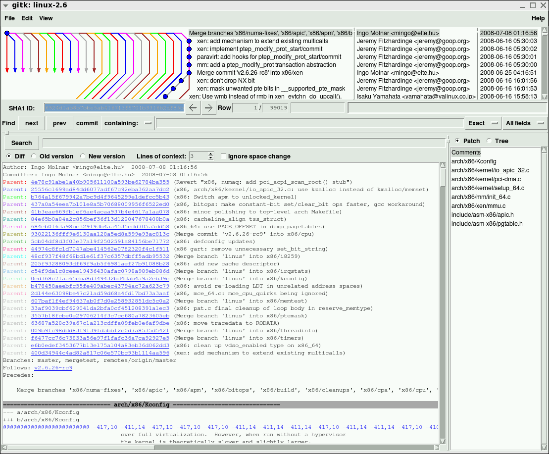 24-ходовой мерзавец осьминога сливается. Исходный URL был <code> http://lwn.net/images/ns/kernel/gitk-octopus.png </ code