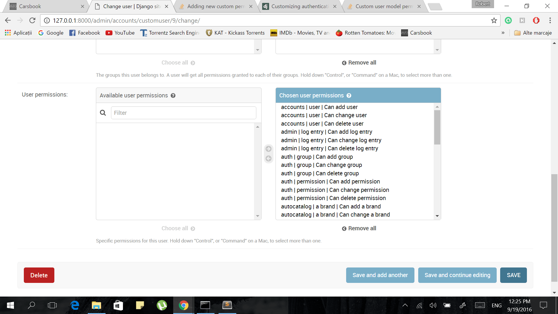 Django auth user model. Auth_user_user_permissions.