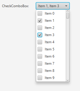 Образец CheckComboBox