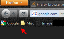 Firefox серая линия